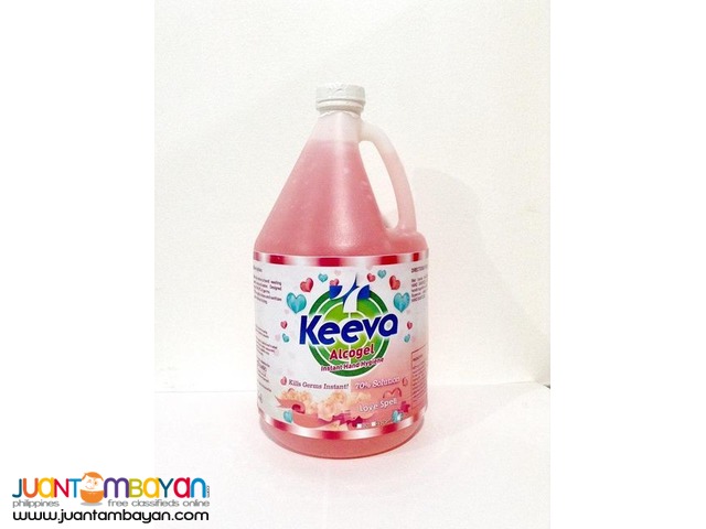 Keeva Alcogel Hand Sanitizer 3.5 Liters Gallon Love Spell