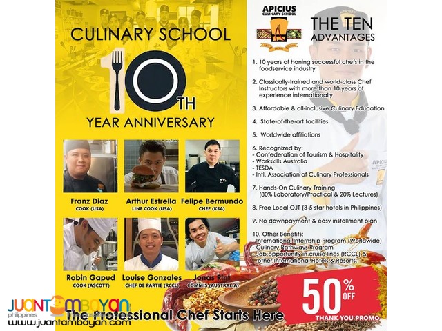 Apicius Culinary Arts 10th Year Anniversary