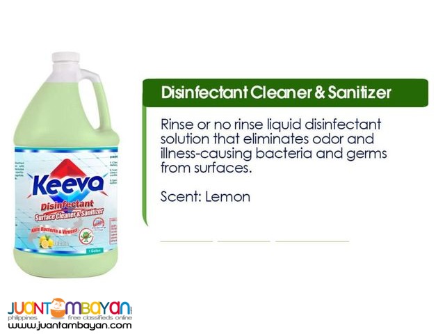 KEEVA DISINFECTANT CLEANER & SANITIZER (ORGANIC) KEEVA DISINFECTANT CLEANER & SANITIZER (ORGANIC)