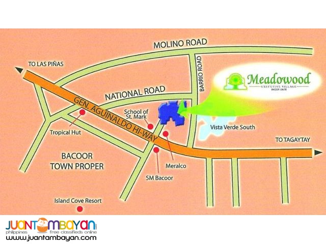 Meadowood Executive Village Map Lot For Sale In Bacoor Cavite Meadowood Executive Village