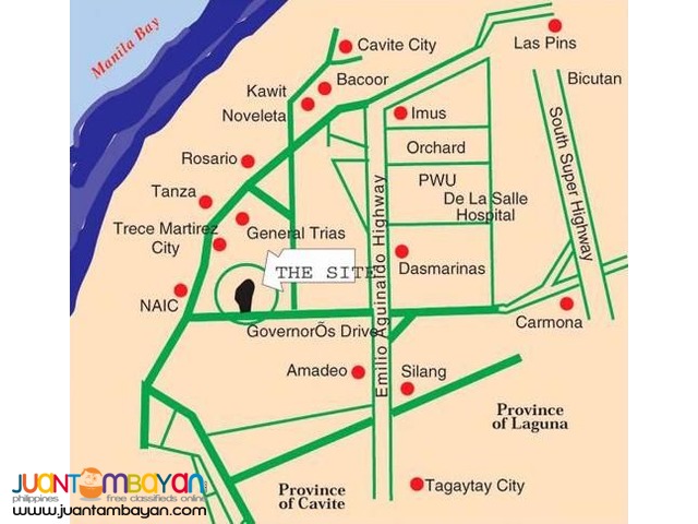 Lot for sale in General Trias Cavite Metropolis Greens 