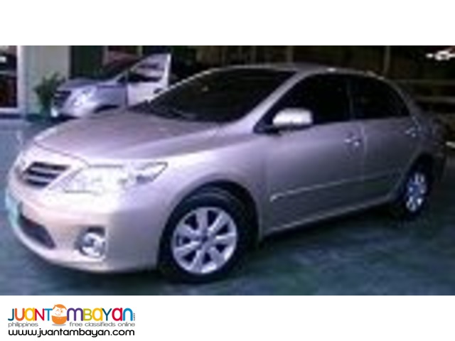 TOYOTA ALTIS FOR RENT A CAR