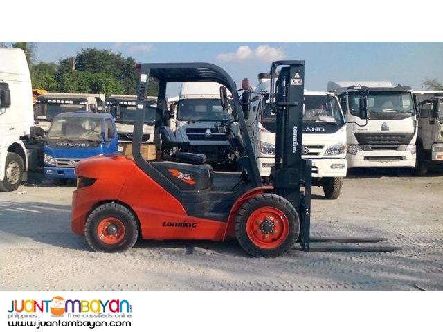 for sale 3.5 tons forklift lonking lg35dt for sale brand new!