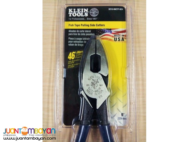 Klein Tools D213-9NETP 9-inch Lineman's Fish Tape Pulling Pliers