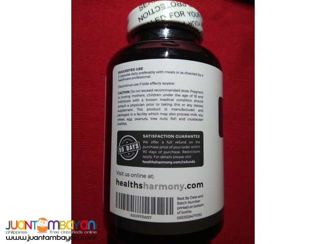 Healths Harmony Pure Black Seed oil 500mg 120 capsules