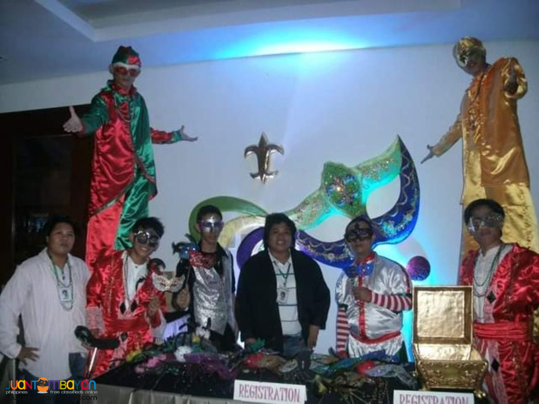 Stilt walker for school event