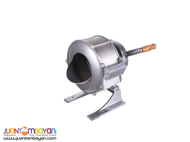 Hand potato chips cutting