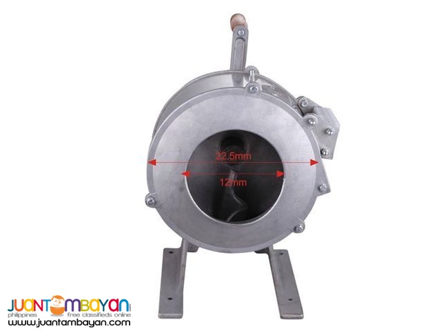 Hand potato chips cutting