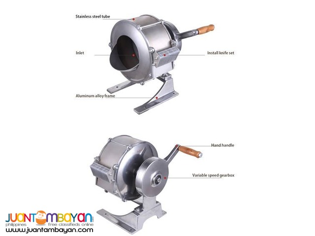 Hand potato chips cutting