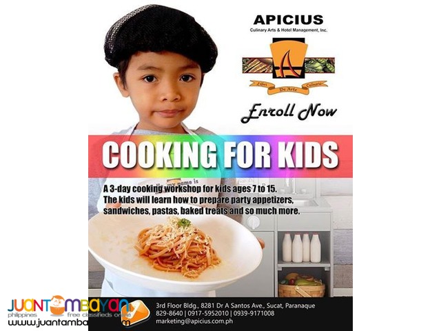 Apicius Culinary Arts Cooking for kids!