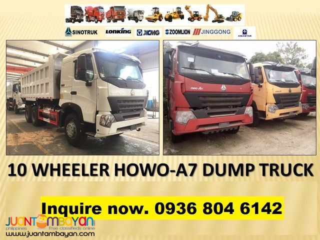 10 wheeler dump truck sinotruk A7 Howo 20 cubic