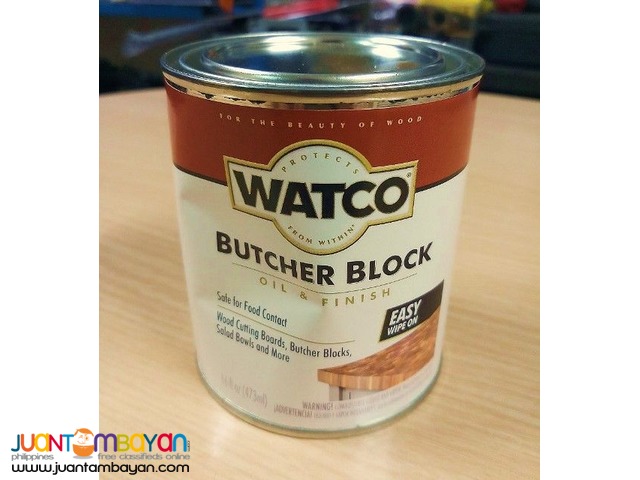 Watco 241758 Butcher Block Oil & Finish, Clear 16 oz