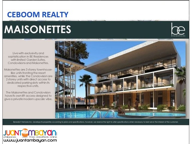 3 Storey Mansionette in Lahug at Be Residences 