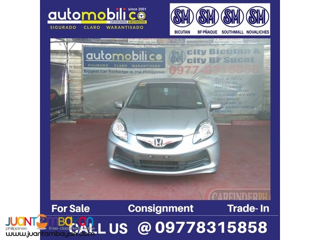 2016 Honda Brio Silver Gas AT - Automobilico SM City Bicutan