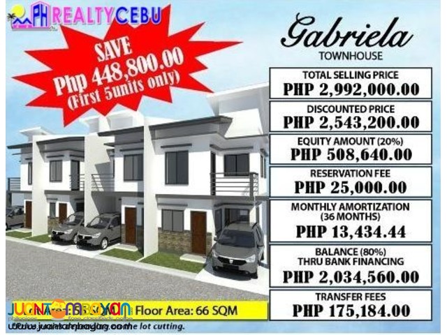 4BR HOUSE FOR SALE AT CITADEL ESTATE LILOAN CEBU- GABRIELA MODEL