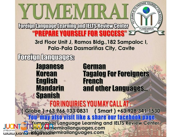 YUMEMIRAI  KOREAN LANGUAGE SCHOOL IN CAVITE