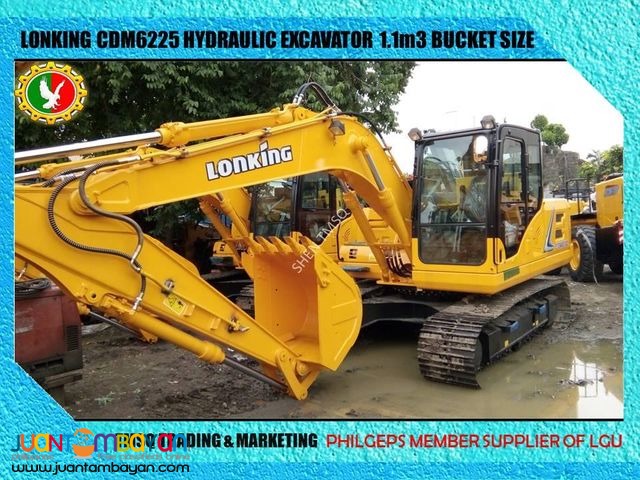 CDM6225 Lonking Hydraulic Excavator 1.1cbm Bucket Size New