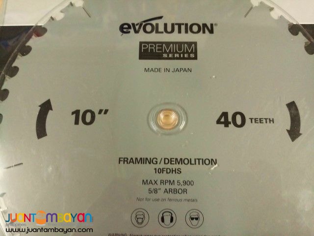 Evolution 10FDHS 10-inch x 40-tooth Framing Demolition Blade