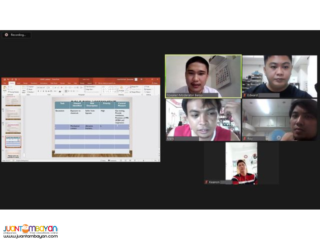 FR SR Computation Seminar for Safety Officers Online Seminar