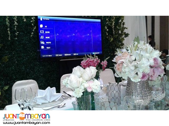 LARGE MONITOR LED TV RENTALS WITH STAND