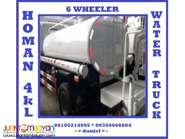 6 WHEELER HOMAN WATER TRUCK 4K