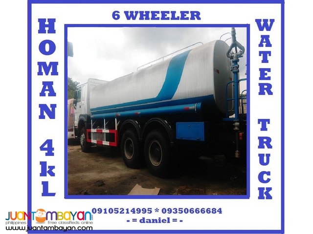 6 WHEELER HOMAN WATER TRUCK 4K