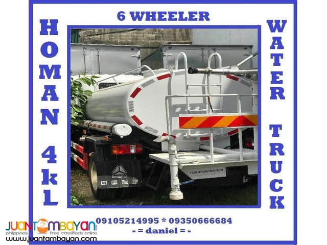 6 WHEELER HOMAN WATER TRUCK 4K