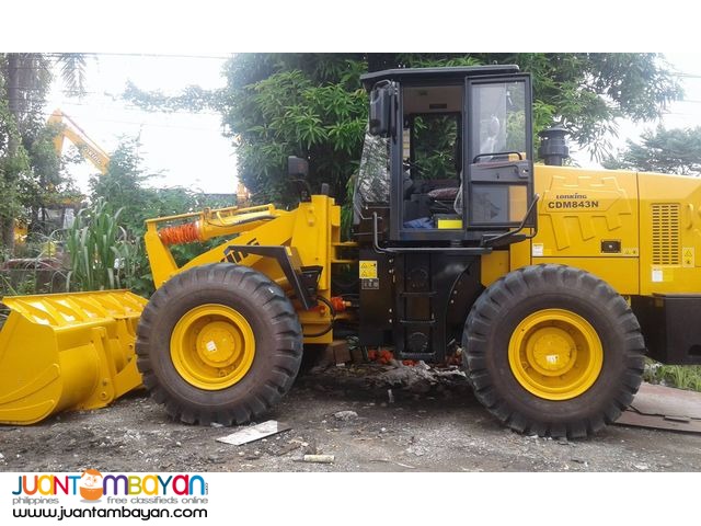 CDM843 Lonking Wheel Loader 2.3cbm Bucket Size 