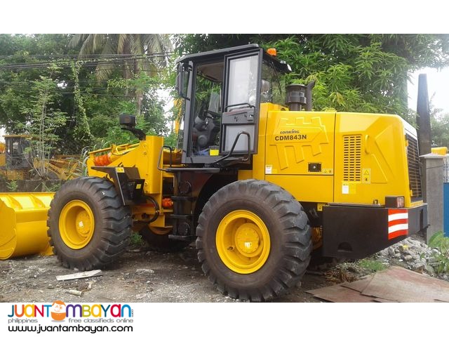 CDM843 Lonking Wheel Loader 2.3cbm Bucket Size 