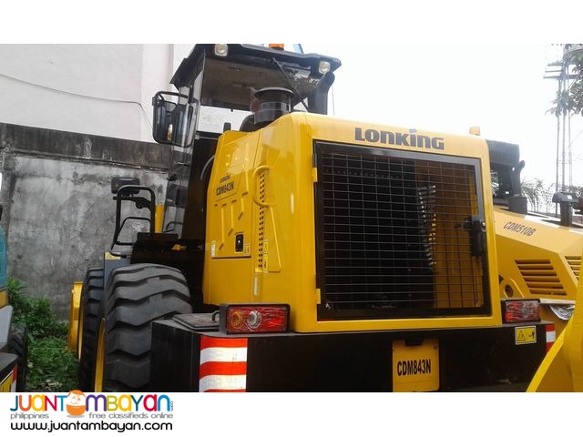 CDM843 Lonking Wheel Loader 2.3cbm Bucket Size 