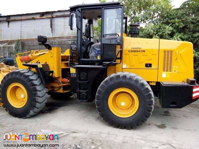 CDM843 Lonking Wheel Loader 2.3cbm Bucket Size 