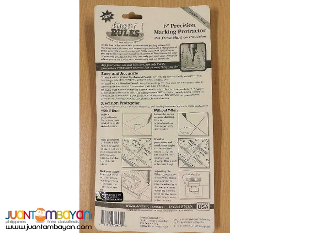 Incra PROTRAC06 6-Inch Precision Marking Protractor 