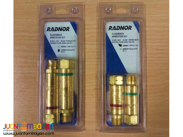 Radnor FA30 & FA10 Flashback Arrestor Set