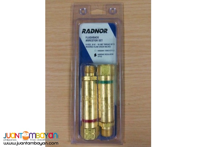 Radnor FA30 & FA10 Flashback Arrestor Set