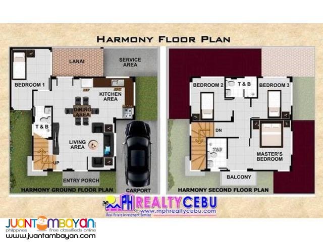 HARMONY MODEL - 129m² 4BR HOUSE AT RICKSVILLE HEIGHTS MINGLANILLA