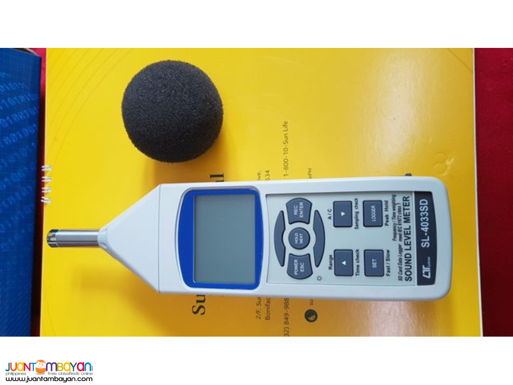 Sound Level Meter Datalogger, Noise Recorder, CLASS 1