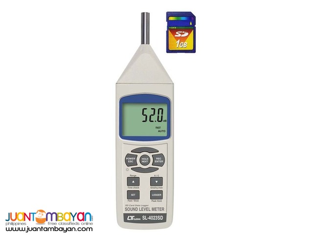 Sound Level Meter, Noise Meter, Datalogger, CLASS 2, Noise Recorder