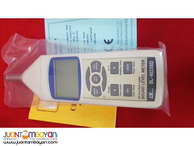 Sound Level Meter, Noise Meter, Datalogger, CLASS 2, Noise Recorder