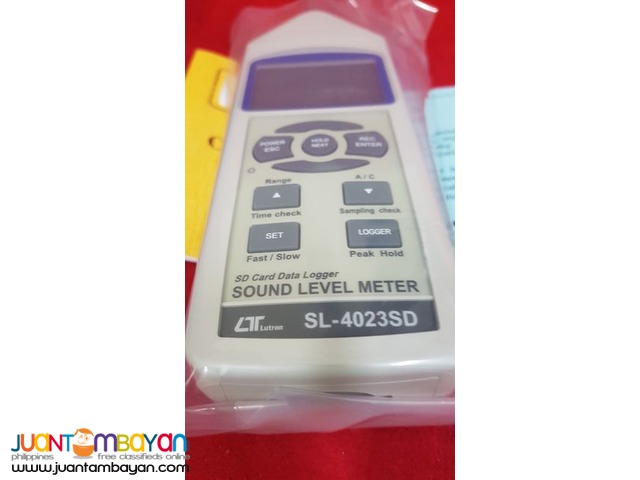 Sound Level Meter, Noise Meter, Datalogger, CLASS 2, Noise Recorder