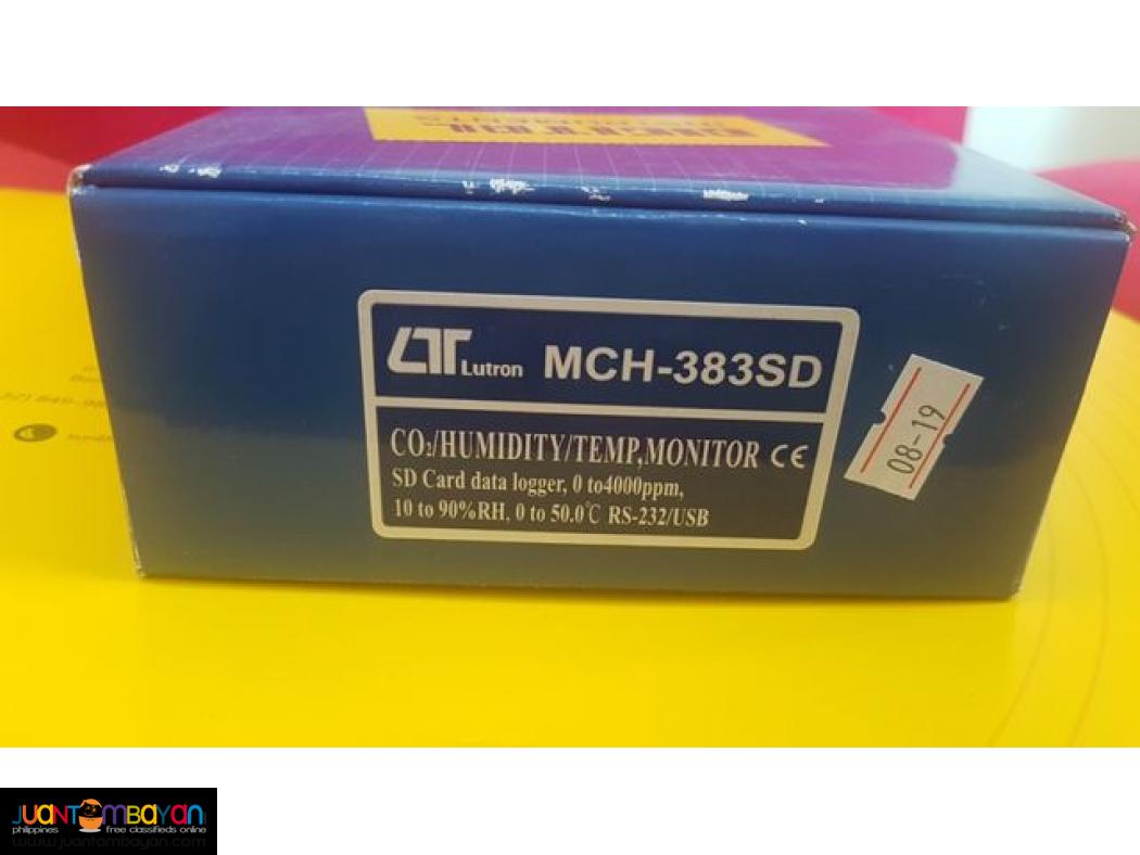 Carbon Dioxide Meter, CO2 Meter, Datalogger, Recorder, MCH-383SD
