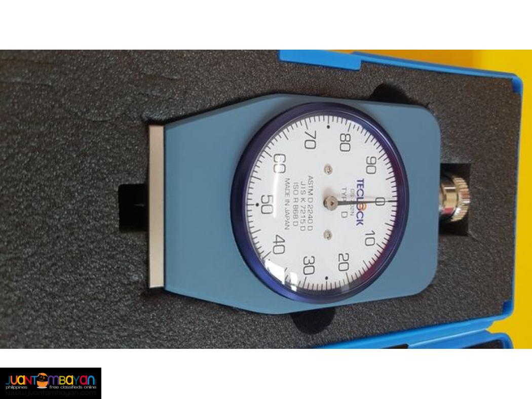 Durometer, Shore D, Rubber Hardness Tester, Teclock GS-702N
