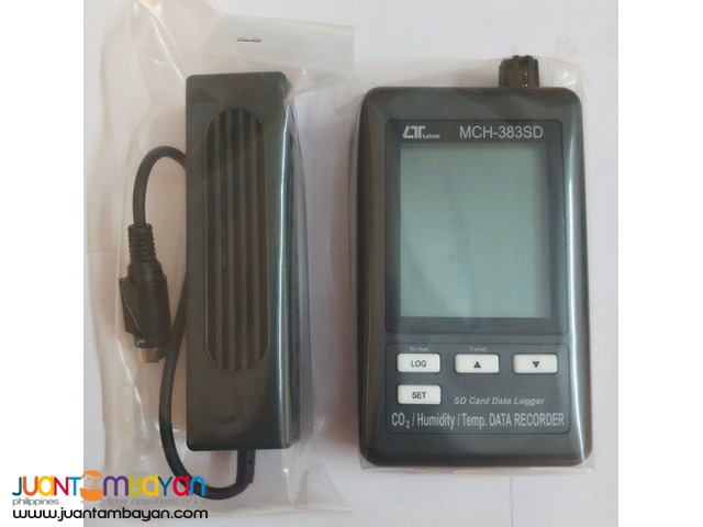 Carbon Dioxide Meter, CO2 Meter, Datalogger, Recorder, MCH-383SD