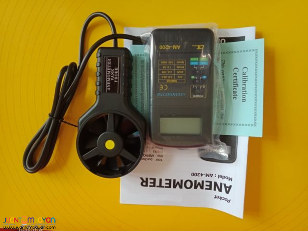 Anemometer, Vane Anemometer, Air Velocity Meter