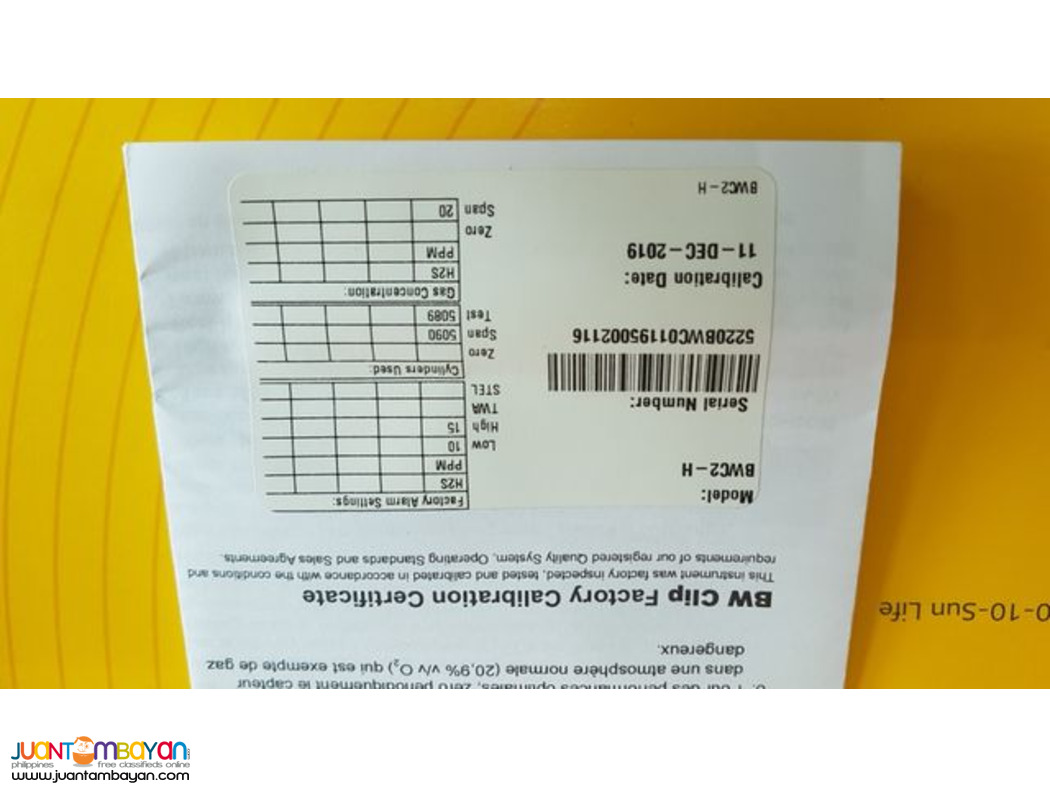 Gas Detector, Hydrogen Sulfide, H2S, H2S Detector, Single Gas Detector
