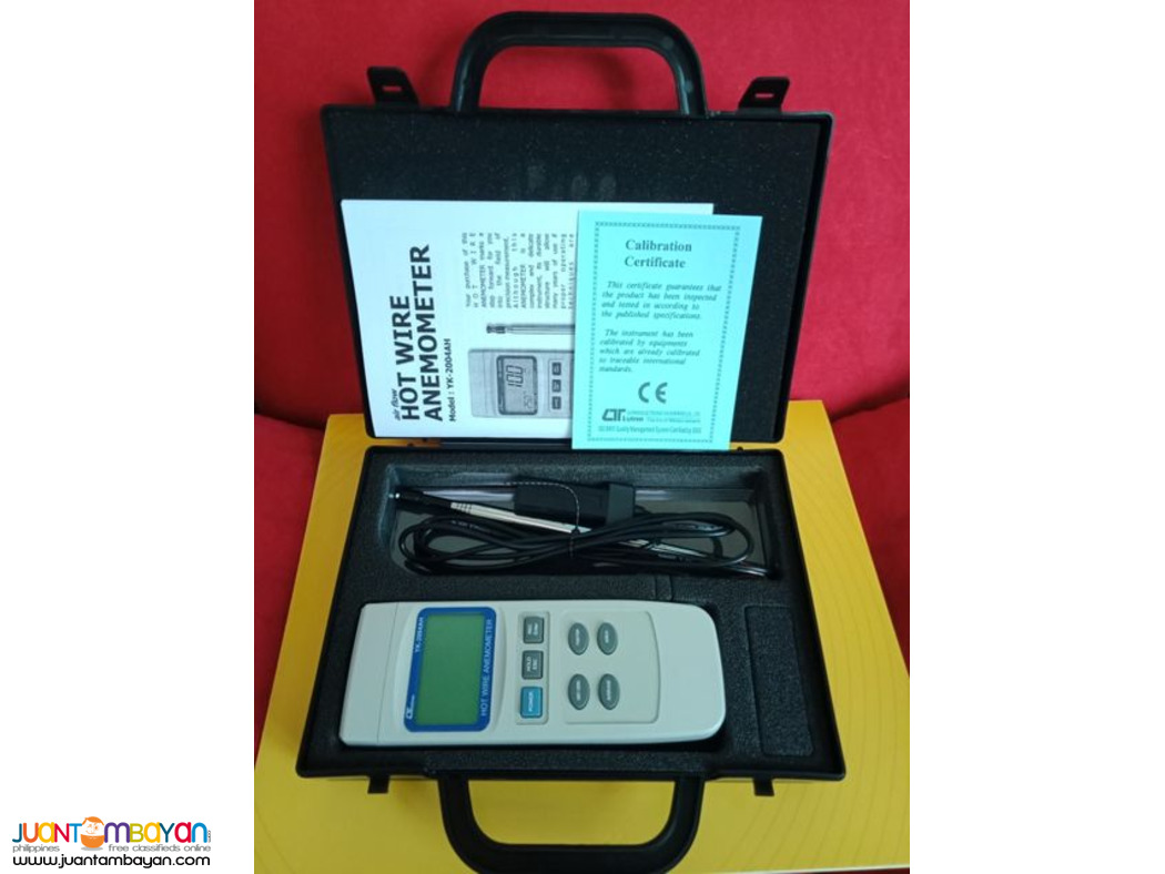 Hot Wire Anemometer, ThermoAnemometer, Airflow Meter