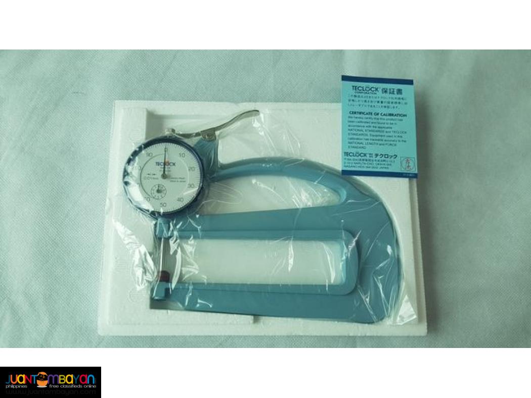 Thickness Gauge, Dial Thickness Gauge, WIDE JAW, Teclock SM-114