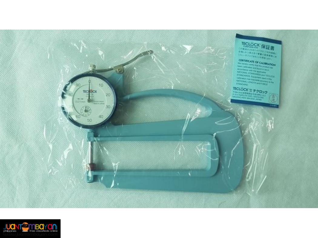 Thickness Gauge, Dial Thickness Gauge, WIDE JAW, Teclock SM-114