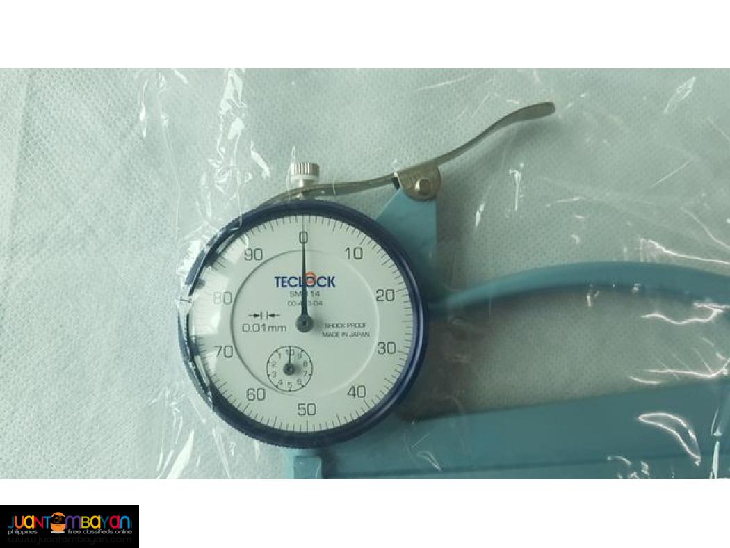 Thickness Gauge, Dial Thickness Gauge, WIDE JAW, Teclock SM-114