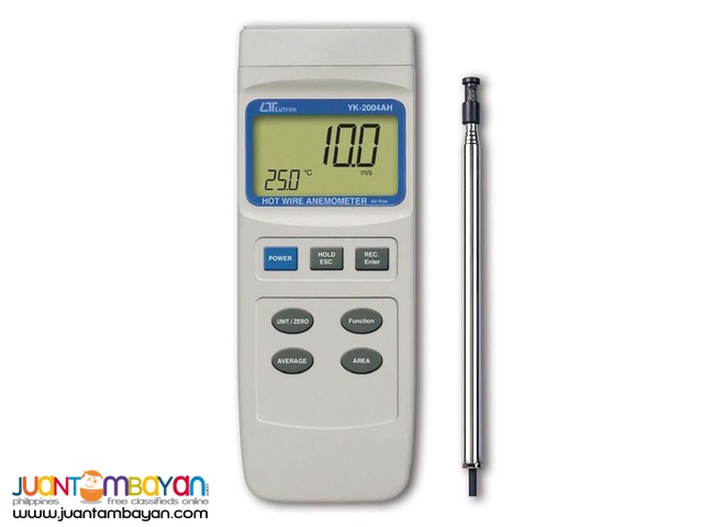 Hot Wire Anemometer, ThermoAnemometer, Airflow Meter