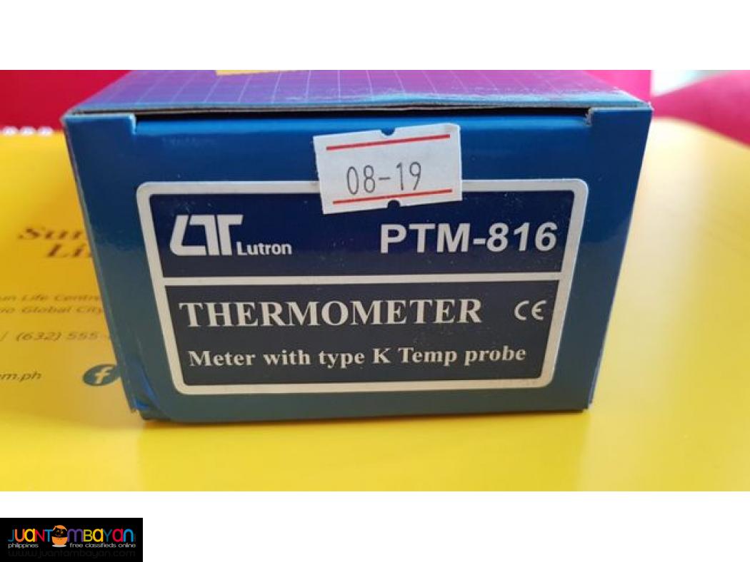 Digital Thermometer, Thermometer, Type-K Thermometer, Lutron